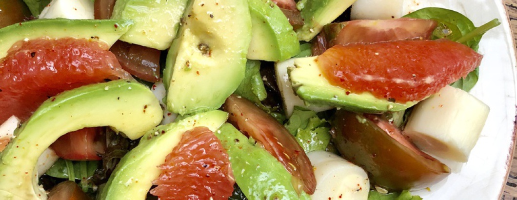 salade avocat pamplemousse - à la bonne tambouille - Crédit photo : Élodie Berchotteau