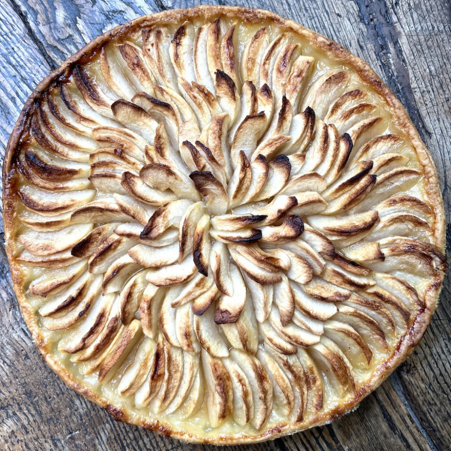 tarte aux pommes - à la bonne tambouille - Crédit photo : Élodie Berchotteau